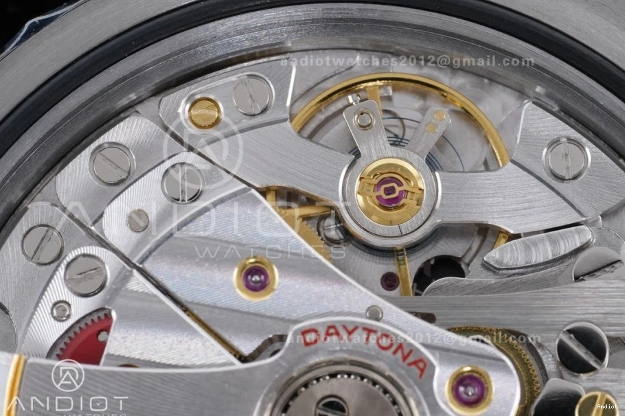 on Dial (Weighted) Oysterflex Silver VSF VS4131 Strap 1:1 Best Diamonds 126519 Daytona Edition Black V2 0306